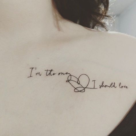 Bts Inspired Tattoos, Bts Tattoo, Kpop Tattoos, Love Yourself Tattoo, Meaningful Tattoo Quotes, Ankle Tattoos For Women, Bts Tattoos, Virgo Tattoo, Lyric Tattoos