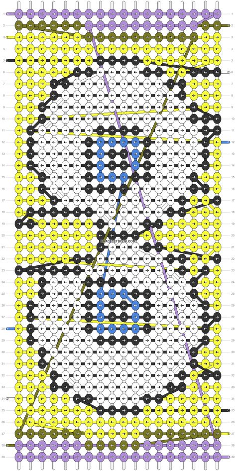 Alpha pattern #162327 | BraceletBook Spongebob Pattern, Sponge Bob, Bobs Burgers, Alpha Pattern, Alpha Patterns, Spongebob Squarepants, Friendship Bracelet Patterns, Bracelet Patterns, Friendship Bracelet