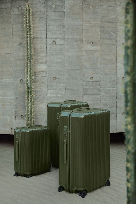 RIMOWA Essential in Desert Rose and Cactus | HYPEBEAST Rimowa Campaign, Rimowa Luggage Aesthetic, Luggage Aesthetic, Rimowa Essential, Rimowa Luggage, Philippine Mythology, Rooftop Restaurant Design, Vietnam Trip, Diy Suitcase