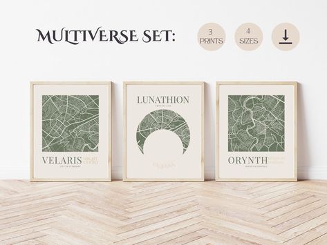 Subtle Acotar Art, Map Of Pyrithian Acotar, Velaris Townhouse Acotar, Velaris Map, Crescent City Map, Sjm Wall Art, Lunathion Crescent City Map, Acotar Art, Houston Apartment