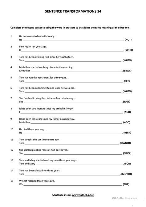 Present Perfect Sentences, Present Perfect Tense Exercises, Cursive Handwriting Sheets, Tenses Exercises, Tenses Grammar, Handwriting Sheets, Motion Graphs, Esl Teaching Resources, Past Simple