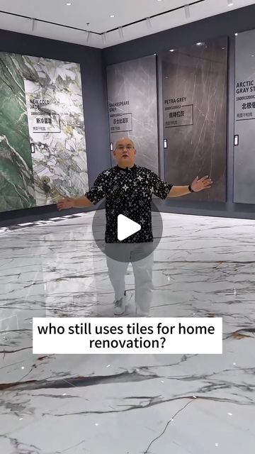 China Porcelain Slab on Instagram: "It's already 2024, who still uses tiles for home renovation?  #sinteredstone #decoration #homerenovation #porcelain #design #buildingmaterial #porcelaintile #architecture #wholesale #manufacturer #porcelainstoneware #builder #decoration #design #interiordesign #realestate #marble #builder #newcollection #new #flooring #marble #project #hotel #villa" Tiles For Home, Porcelain Slab, Porcelain Design, New Flooring, Building Renovation, Hotel Villa, Tiles Design, Sintered Stone, House Tiles