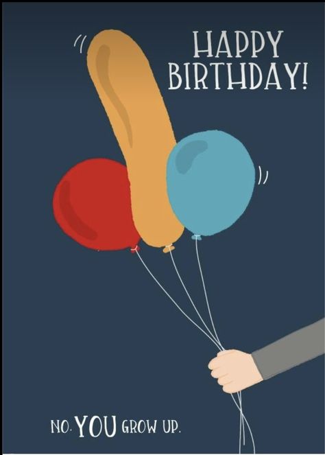 Funny Birthday Photos, Birthday Ecards Funny, Birthday Greetings Funny, Funny Happy Birthday Wishes, Balloon Illustration, Happy Birthday Quotes Funny, Birthday Wishes Funny, Happy Birthday Meme, Happy Birthday Funny