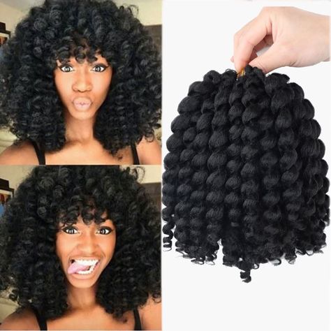 Types Of Crochet Hair, Best Crochet Hair, Wand Curl Crochet Hair, Black Wand, Jamaican Bounce, Long Braided Hairstyles, Crochet Braiding Hair, Finger Wave Hair, Wand Hairstyles