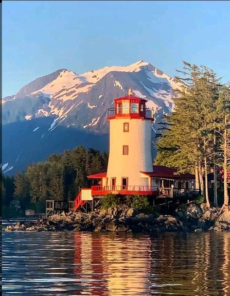 We Love Lighthouses | The Sitka LighthouseSoutheast Alaska | Facebook Sitka Alaska, Alaska Travel, Our Love, Lighthouse, Alaska, Travel