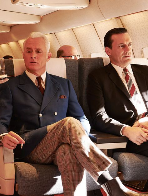 How Air Travel Has Changed Since the Days of ‘Mad Men’ John Slattery, Milton Glaser, Don Draper, Mad Men Fashion, Jon Hamm, Madison Avenue, 60s Fashion, Successful People, Mad Men