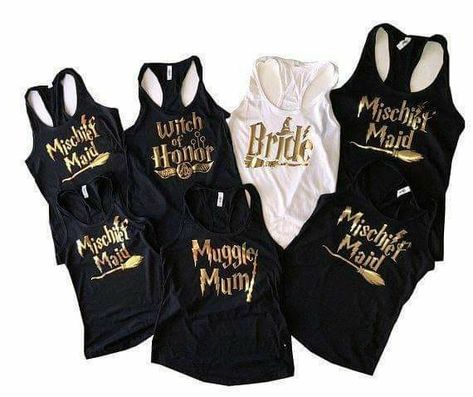 Harry Potter Bridesmaid, Harry Potter Wedding Ideas, Harry Potter Bachelorette Party, Funny Bridal Shower Gifts, Harry Potter Bachelorette, Bridal Party Shirts Bachelorette, Harry Potter Bridal Shower, Funny Bachelorette Shirts, Bachelorette Tees