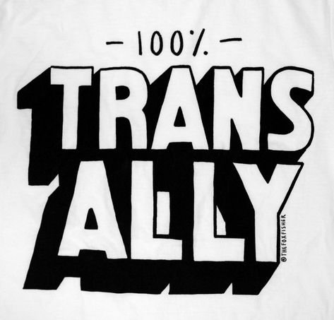 100% Trans Ally T-Shirt | ART BY FOX Trans Ally, Trans Art, Trans People, Trans Rights, Art On Wood, Club Ideas, Happy Pride, T Shirt Art, Shirt Art