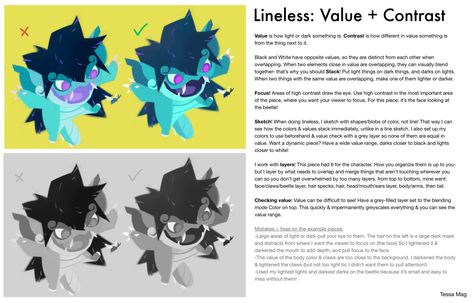 Lineless Illustration, Lineless Art, Portfolio Tips, Color Theory Art, Digital Rendering, Art Advice, Drawing Help, Art Basics, Time Princess