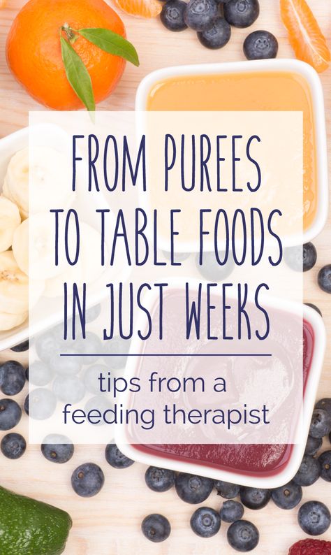 Perfect for parents who feel nervous or hesitant about Baby Led Weaning. Learn how to progress quickly through purees, encourage baby feeding himself and safely get your baby eating table foods as soon as he shows signs of readiness. CanDoKiddo.com Purees To Solids, Fingerfood Baby, Baby Led Weaning First Foods, Eating Table, Baby Led Weaning Recipes, Baby First Foods, Weaning Recipes, Baby Finger Foods, Baby Puree