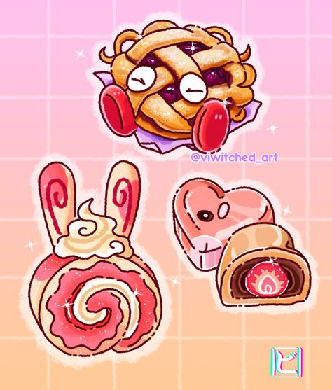 Pokemon Snacks, Pokemon Room, Oc Pokemon, Cute Pokemon Pictures, Play Pokemon, Cute Food Drawings, Cute Food Art, Cafe Art, Cute Pokemon Wallpaper