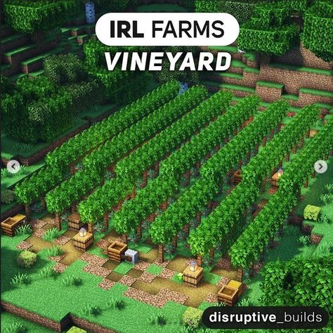 Minecraft Hillside Farm, Minecraft Hill Farm, Minecraft Ground Design, Minecraft Field Ideas, Minecraft Orchard, Minecraft Field, Minecraft Farmland, Minecraft Shops, Minecraft Garden