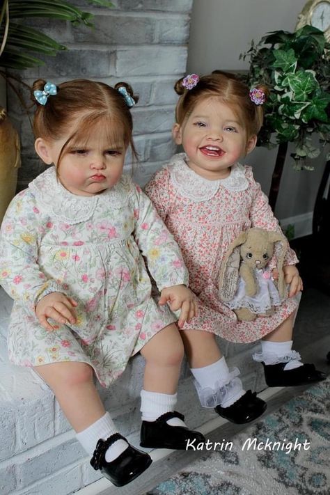 Reborn Baby Dolls Twins, Real Looking Baby Dolls, Newborn Dolls, Reborn Toddler Girl, Bb Reborn, Real Life Baby Dolls, Baby Doll Nursery, Fake Baby, Antique Doll Dress