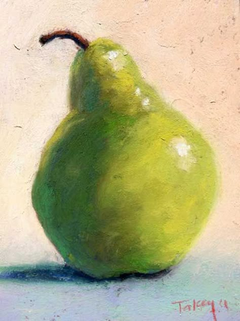 Pear Oil Painting, Pear Paintings, Pear Painting, Vegetable Painting, Pear Art, Fruits Drawing, Until Next Time, Still Life Fruit, Watercolor Fruit