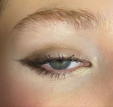 simple dark eyeshadow with small wing Simple Dark Eyeshadow, Eyeshadow Wing, Wing Makeup, Small Wing, Dark Eyeshadow, Make Up Inspo, Eye Look, Dark Eyes, Makeup Looks