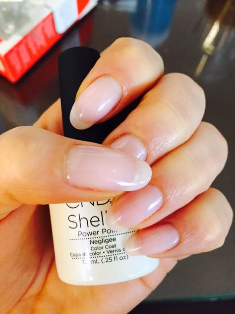 Beautiful natural as well as soft shimmering - CND shellac negligee Cnd Shellac Colors Summer 2023, Cnd Negligee, Shellac Negligee, Red And Silver Nails, Cnd Shellac Beau, Cnd Shellac Colors, Sns Nails Designs, Fall Toe Nails, Shellac Nail Colors