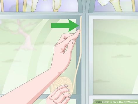 3 Ways to Fix a Drafty Window - wikiHow Interior Storm Windows, Diy Window Trim, Window Draft, Handyman Business, Drafty Windows, Pc Support, Thick Curtains, Storm Windows, Drywall Repair