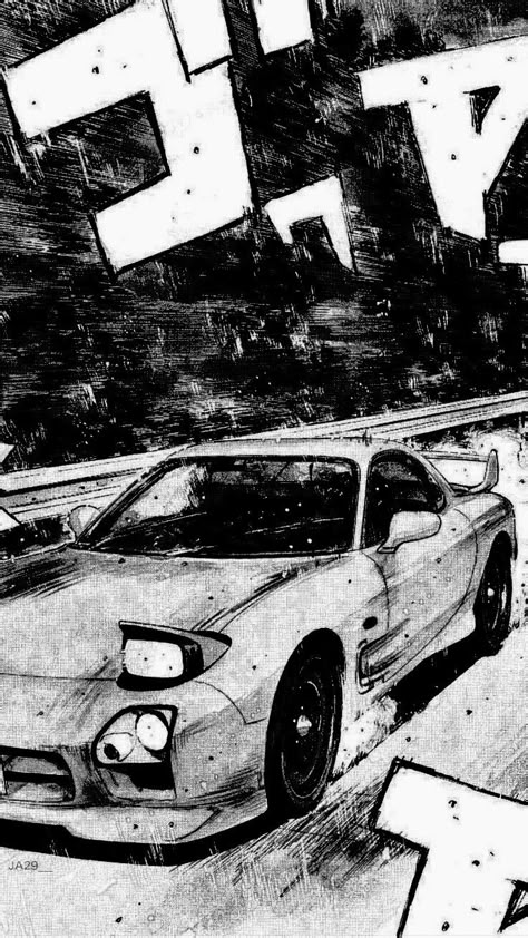 Manga Car Wallpaper, Car Blueprint Wallpaper, Toyota Chaser Drawing, Car Homescreen, Manga Phone Wallpaper, Ae86 Wallpaper, Miata Wallpaper, Initial D Art, Initial D Wallpapers