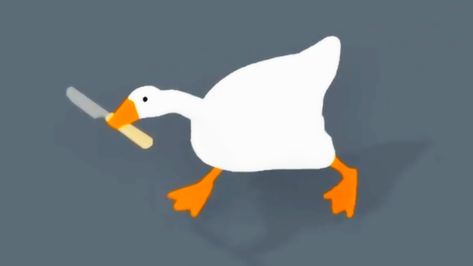 Duck With Knife, Goose Game, Duck Wallpaper, Duck Pins, A Duck, Funny Wallpaper, Fall Wallpaper, Laptop Wallpaper, Wallpaper Pc