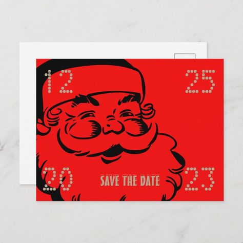 Funny Cute Santa Save The Date Christmas Party Save The Date Christmas Party, Party Save The Date, Save The Date Invite, Cute Santa, Merry Christmas Card, Disney Gifts, Star Wars Gifts, Halloween Christmas, Funny Cute