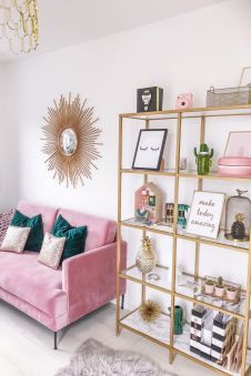 Apartment Living Room Girly, Cozy Apartment Decor, Office Space Inspiration, Living Room Classic, Casa Vintage, Trendy Living Rooms, Living Room Shelves, Blue Living Room, Vintage Diy