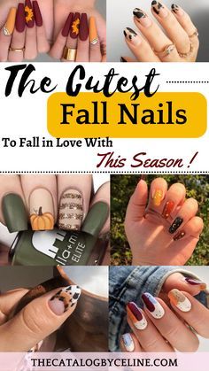 Fall Acrylic, Simple Fall Nails, September Nails, Nail Color Trends, Fall Manicure, Fall Nail Trends, Fall Gel Nails, Fall Nail Art Designs, Cute Nails For Fall