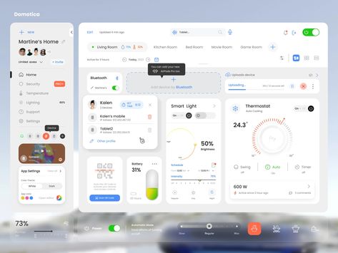 Ux Dashboard, Home Dashboard, Smart Home Dashboard, Social App Design, Smart House, Analytics Dashboard, Dashboard Ui, Smart Home Design, Web Ui Design