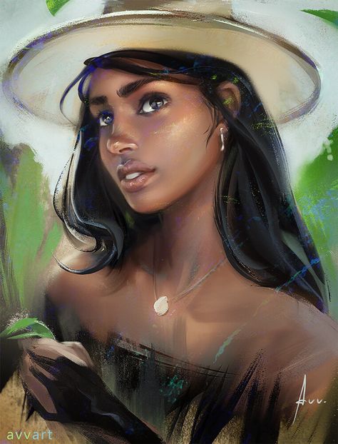 ArtStation - Senait, Aleksei Vinogradov Deviantart, Hair, Black, Art