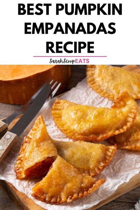 Easy Pumpkin Empanadas Recipe, Pumpkin Empanadas Recipe, Pumpkin Empanadas, Pie Filling Recipes, Empanadas Recipe, Flaky Pastry, Best Pumpkin, Pastry Dough, Pie Filling