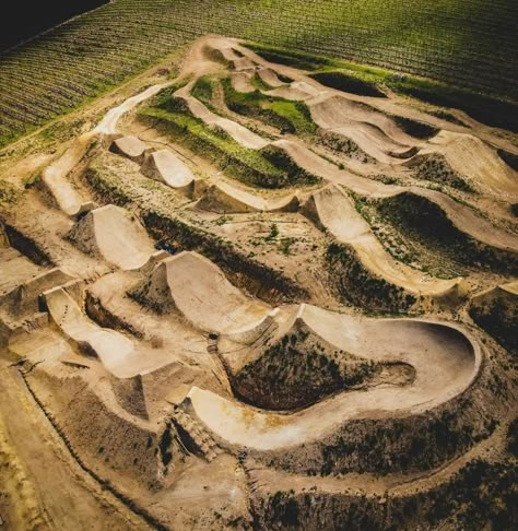 Bike Pump Track, Dirt Bike Track, Backyard Skatepark, Jump Park, Shock Mansion, Trail Building, Skatepark Design, Motocross Tracks, Pump Track