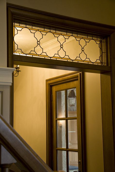 Window Above Door, Archways In Homes, 1900 Farmhouse, Witch Cottage, Farmhouse Renovation, Leaded Glass Windows, Architectural Art, Stained Glass Door, Waco Texas