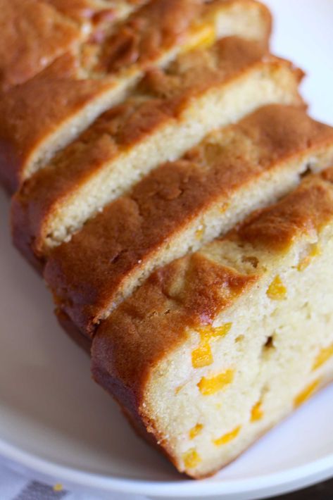 Peaches & Cream Cheese Loaf | 12 Tomatoes Peaches And Cream Cheese Loaf Recipe, Peaches And Cream Bread Recipe, Peaches And Cream Cheese Loaf 12 Tomatoes, Peaches And Cream Cheese Loaf, Peaches And Cream Loaf Cake, Peach Quick Breads, Cream Cheese Loaf, Peaches Cream Cheese, Cheese Loaf