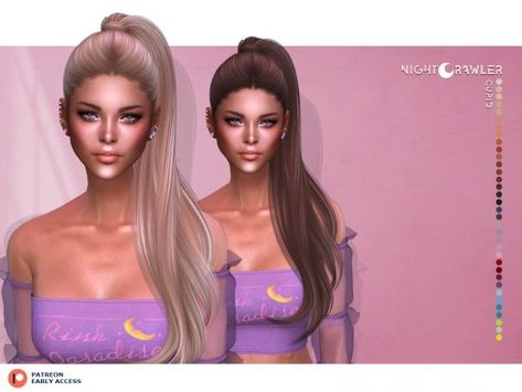 Sims 4 Nightcrawler Hair Patreon, Night Crawler Sims 4 Cc, Sims 4 Nightcrawler Hair, Sims Patreon, Hair Ts4, Sims Love, Sims 4 Cheats, Alpha Cc, Die Sims 4