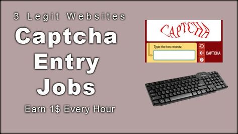 3 Top Captcha Entry Typing And Solving Free Jobs Sites | NetEarn Captcha Typing Jobs, Online Jobs For Moms, Customer Service Jobs, Typing Jobs, Proofreading Jobs, Easy Cash, Earn Money Online Fast, Data Entry Jobs, Mom Jobs