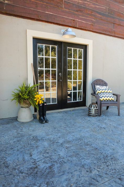 Painted Black French Doors French Doors Color Ideas, French Door Patio, Black French Door, Boathouse Ideas, Painted French Doors, French Doors Living Room, Black French Doors, Door Alternatives, French Doors Bedroom