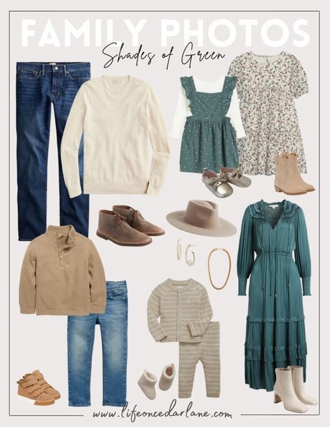 Fall Family Photo Outfits | Life On Cedar Lane Bold Family Photo Outfits, Teal Family Pictures Outfits, Fall Color Family Picture Outfits, Casual Family Photo Outfits, Holiday Family Photo Outfits, Fall Family Photos Outfits, Fall Photo Shoots, Family Photoshoot Outfit Ideas, Life On Cedar Lane