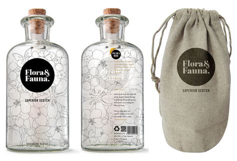 . Best Packaging Design, Transparent Label, Alcohol Packaging, Design Page, Cool Packaging, Unique Packaging, Graphic Design Packaging, Wine Packaging, Flora Fauna