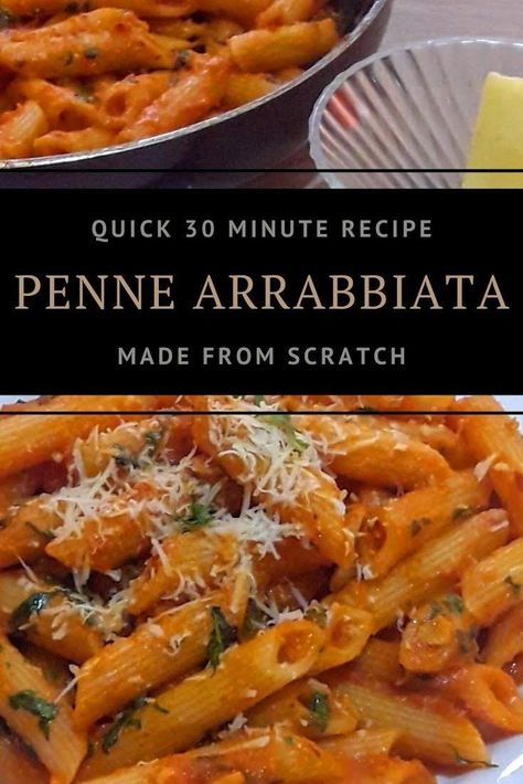 Arrabbiata Pasta, Penne Arrabiata, Arrabiata Sauce, Fresh Tomato Sauce, Perfect Pasta, English Food, Penne Pasta, Spicy Sauce, Quick Dinner Recipes