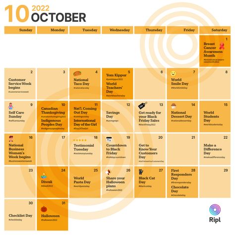 October social media holiday content calendar October Social Media Calendar, Social Media Calendar For Real Estate, October Content Ideas, Real Estate Social Media Calendar, Social Media Content Calendar Template, Microsoft Word Lessons, Content Calendar Template, World Smile Day, Property Ideas