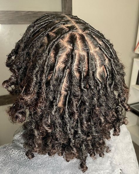 Locs With Heart Part, 4b Locs, Coils On Natural Hair, Fluffy Locs, Dreadlocks Hair Care, Thick Natural Hair, Short Locs Hairstyles, Dreadlock Styles, Dyed Hair Inspiration