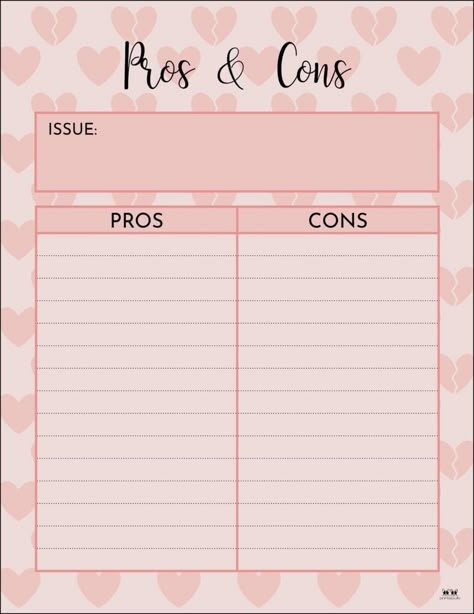 Choose from 18 unique Pros & Cons List Templates to help make your biggest decisions. All templates are 100% FREE and can be printed from home! Memorial Day Coloring Pages, Giraffe Coloring Pages, Pros And Cons List, Binder Templates, Summer Calendar, Cute Printables, Thanksgiving Color, Template Free Printable, Thanksgiving Coloring Pages