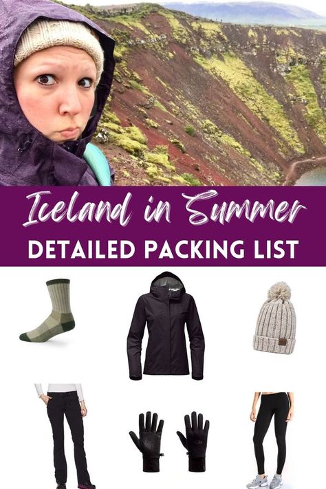 What to Pack for Iceland in Summer: Detailed Packing List | From fabrics to gear to brands, everything you need for Iceland (or Norway or other upper Scandinavia) in summer. Where you can scrimp & where to splurge to be warm & comfy. Iceland Summer Packing List, Iceland In July, Iceland Clothes, Iceland In June, Iceland In May, Summer Packing List, Iceland Packing List, Iceland Packing, Travel Norway