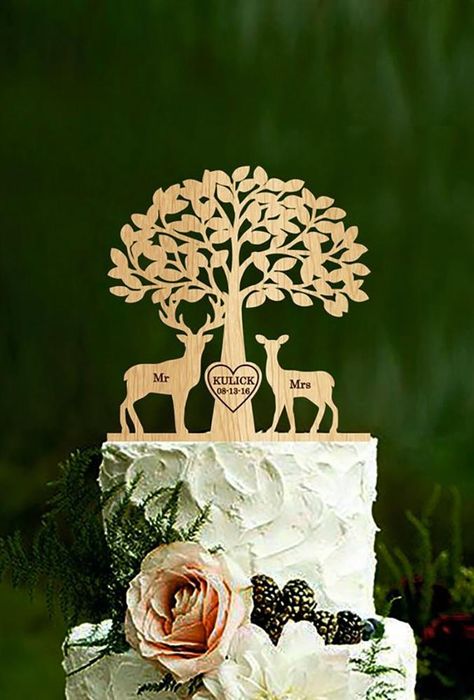 30 Wonderful Vintage Wedding Cake Toppers | Page 4 of 11 | Wedding Forward Vintage Wedding Cake Toppers, Deer Cake Topper, Deer Cake, Deer Cakes, Silhouette Cake Topper, Vintage Wedding Cake, Silhouette Cake, Wedding Cake Toppers Unique, Country Wedding Cakes