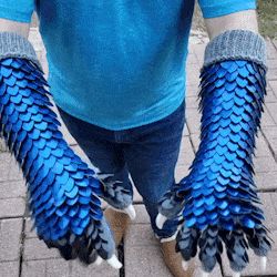 Dragon Scale Gloves, Visual Stim, Fursuit Paws, Sensory Boards, Dragon Scale, Blue Dragon, Moving Image, Fluttershy, What Is Tumblr