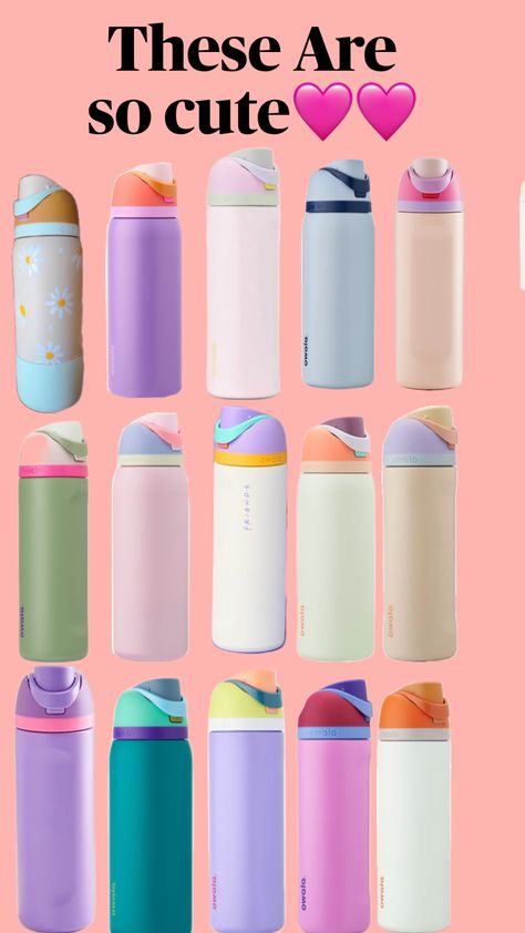 #owala #summer #waterbottles Pretty Owalas, Owala Bottle, Clear Backpacks, School Shopping List, School Wishlist, Cute Summer Shirts, Trendy Water Bottles, Valentine Baskets, Preppy Gifts