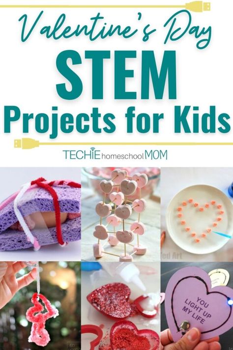 Valentine's Day STEM Projects Your Kids Will Love - Techie Homeschool Mom Valentine Stem Activities, Walmart Valentines, Valentine Stem, Gifts For Valentines Day, Valentines Day Romantic, Elementary Stem Activities, Valentines Day History, Homeschool Holidays, Stem Projects For Kids