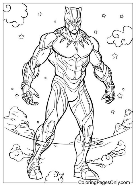 Black Panther Coloring Pages, Black Panther Villain, Panther Coloring Pages, Black Panther Superhero, Superhero Symbols, Dance Coloring Pages, Panther Pictures, Transformers Coloring Pages, Avengers Coloring Pages