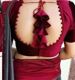 Patna blouse stitching Blouses Neck Designs Latest, Back Neck Designs For Blouses Latest, Blouse Designs Latest Back Neck, Normal Blouse Designs Back Neck, Blouse Design For Women, Blouse Designs Latest Back, Latest Blouse Back Designs, Blouse Back Neck Designs Latest, Normal Blouse Designs