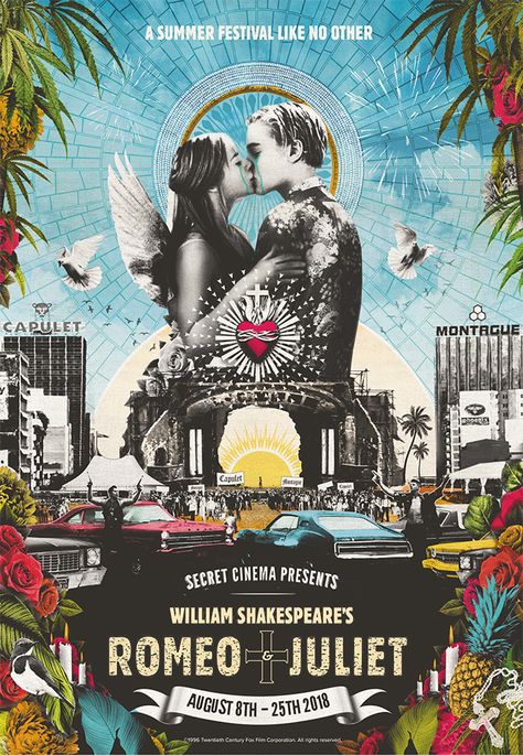 Romeo And Juliet Poster Ideas, Romeo And Juliet 1996 Wallpaper, Baz Luhrmann Romeo And Juliet, June Inspiration, Romeo And Juliet Poster, Leonardo Dicaprio Romeo, Romeo Juliet 1996, Juliet 1996, Juliet Movie