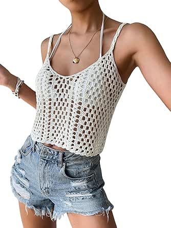 Crochet Scoop Neck, Cover Ups, Cami Top, Ups, Scoop Neck, For Free, Crochet, Free Shipping